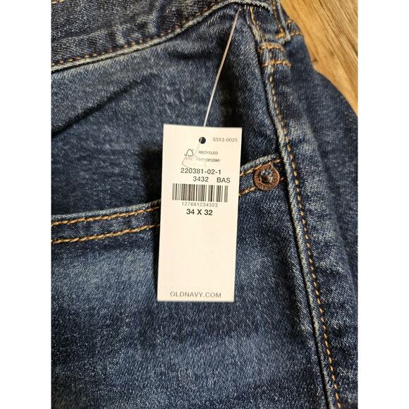 Old Navy Men's Slim Fit Built-In Flex Jeans Blue Size 34×32 NWT Stretch - Picture 5 of 5